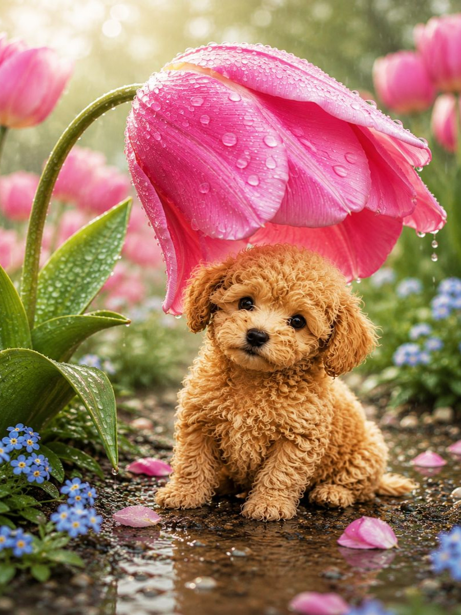 Ein Dach aus Blüten