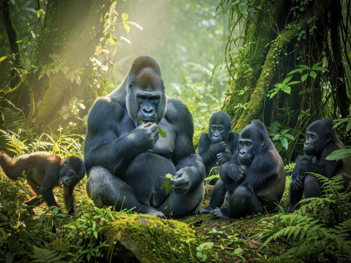 Wenn der Wald flüstert, und ein Gorilla antwortet.