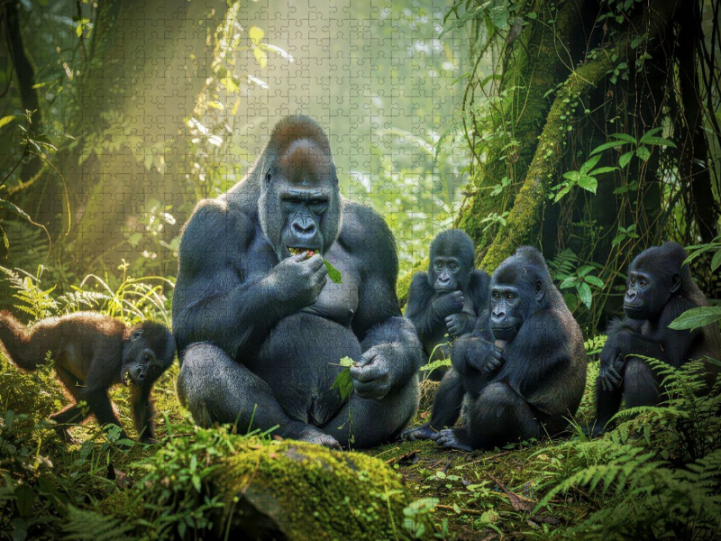 Wenn der Wald flüstert, und ein Gorilla antwortet.