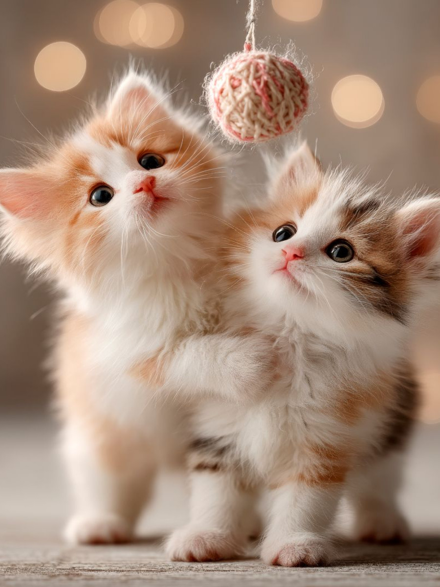 Katzenbabys beim Spielen