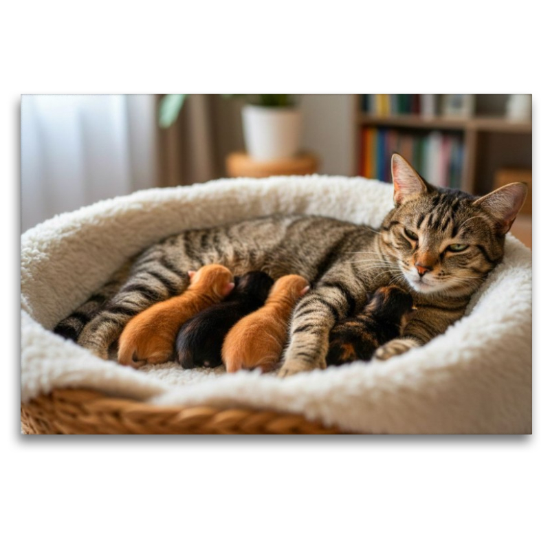 Schnurrendes Wohlgefühl im Katzenkörbchen