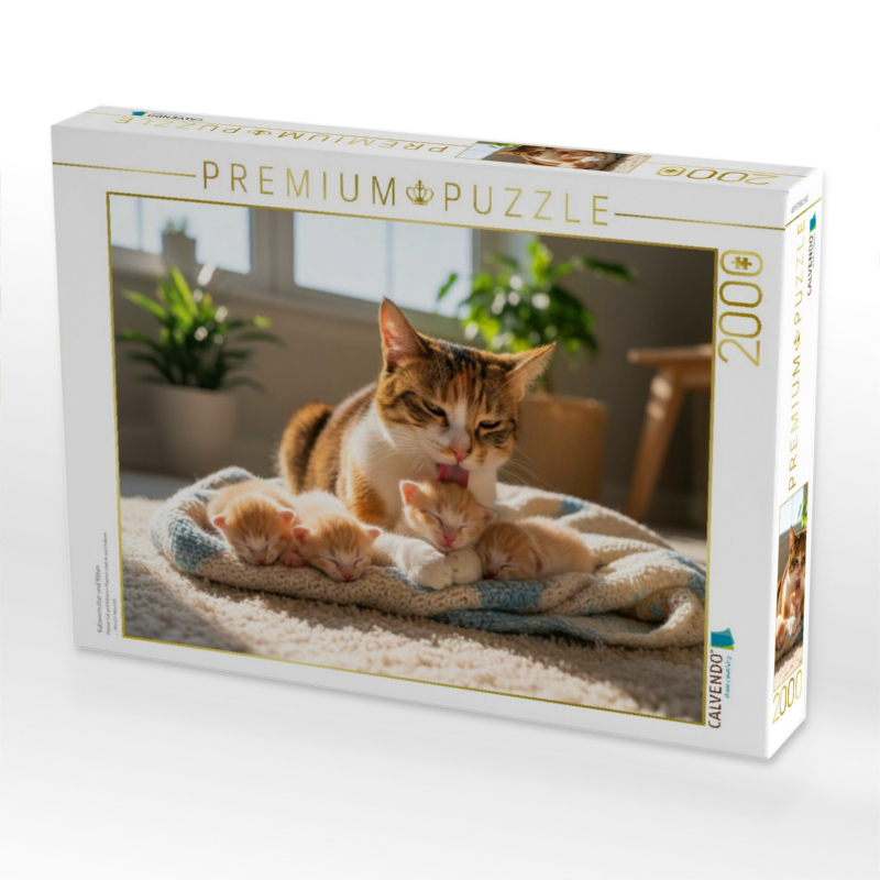 Katzenmutter und Kitten