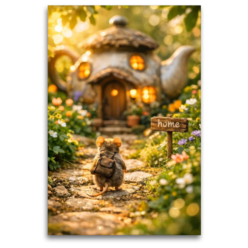Die kleine Maus am Teekannenhaus