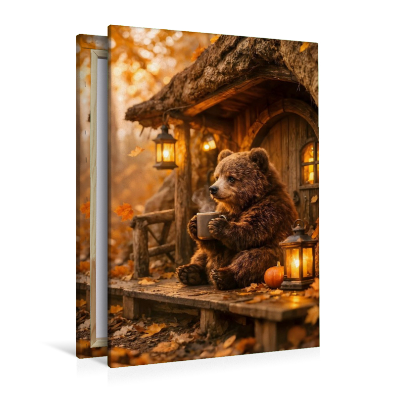 Der kleine Bär vor seiner Höhle