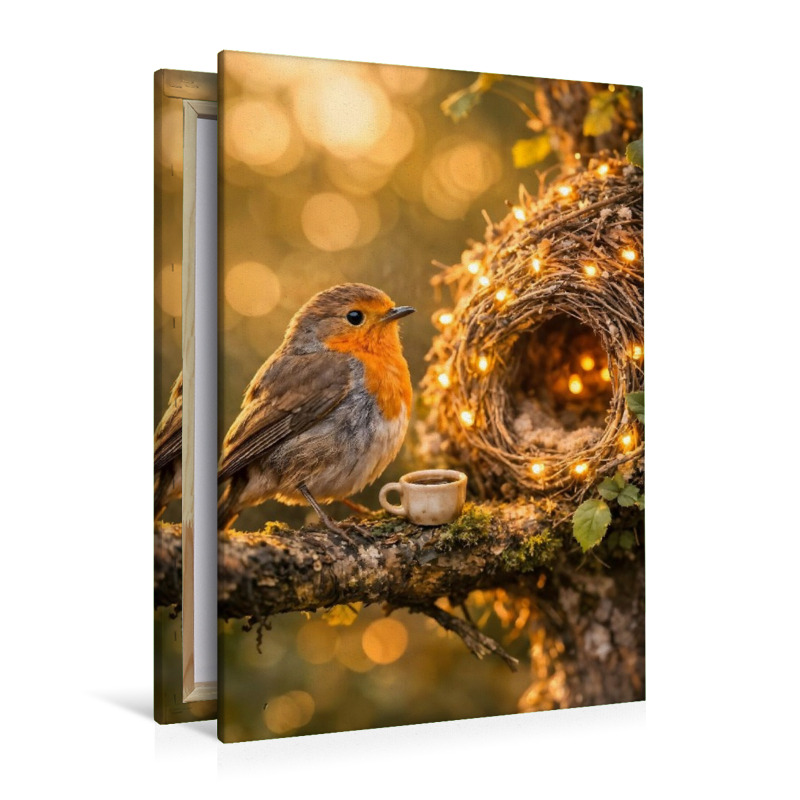 Zuhause unter weitem Himmel - Der kleine Vogel in seinem Nest