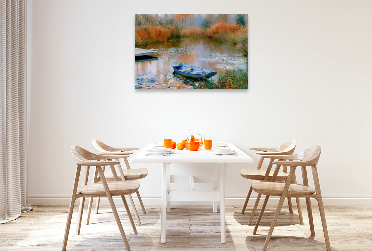 Stiller Weiher im Herbst