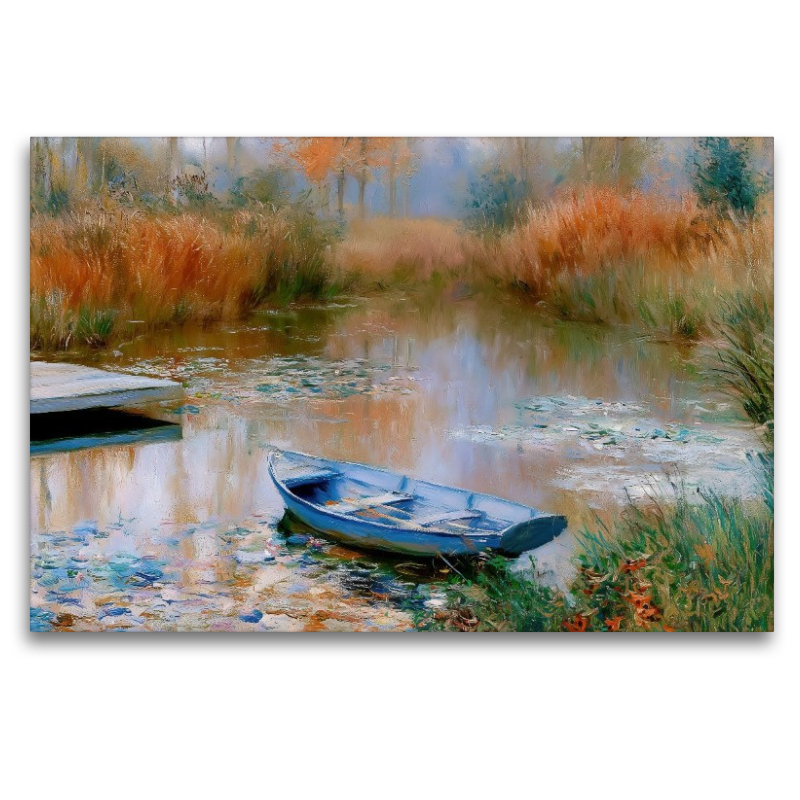 Stiller Weiher im Herbst