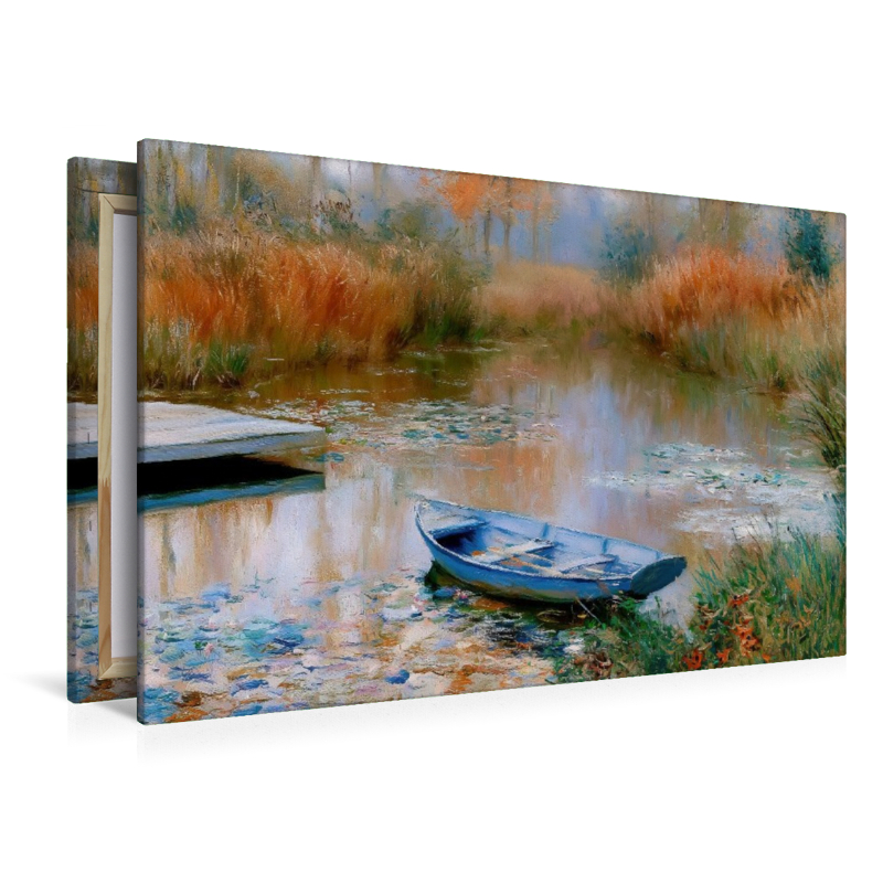 Stiller Weiher im Herbst