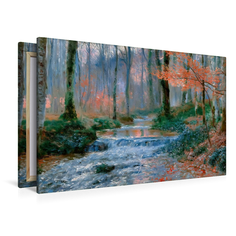 Kühler Bach im lichten Wald