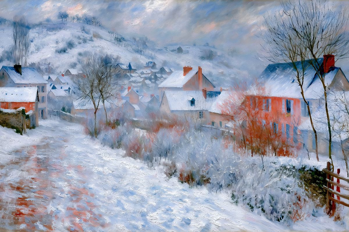 Winter im Dorf