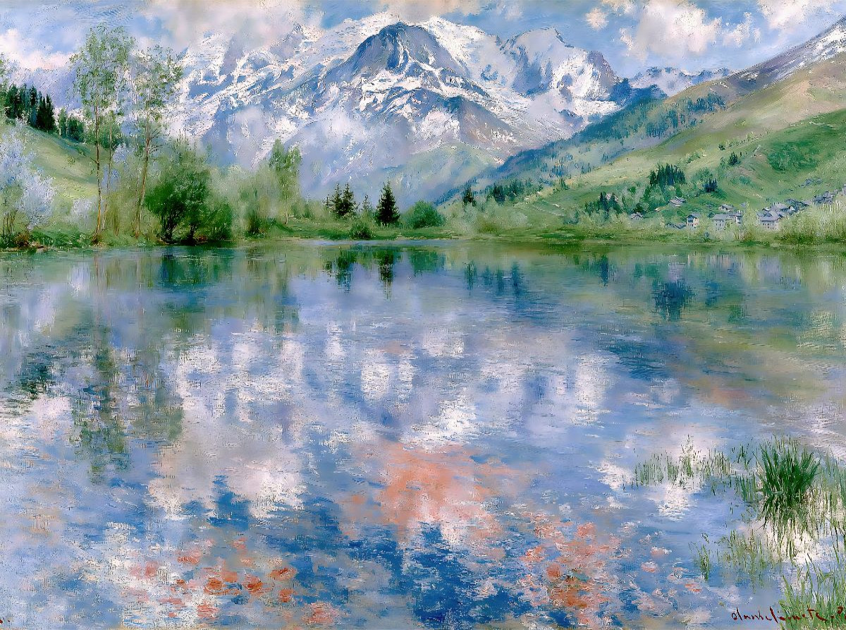 Romantischer Bergsee