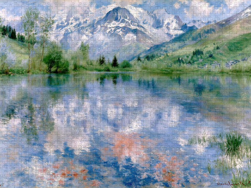 Romantischer Bergsee