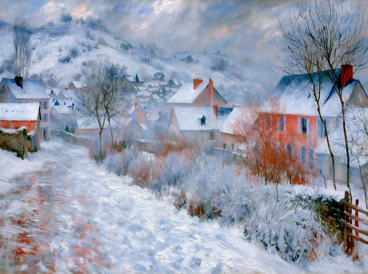 Winter im Dorf