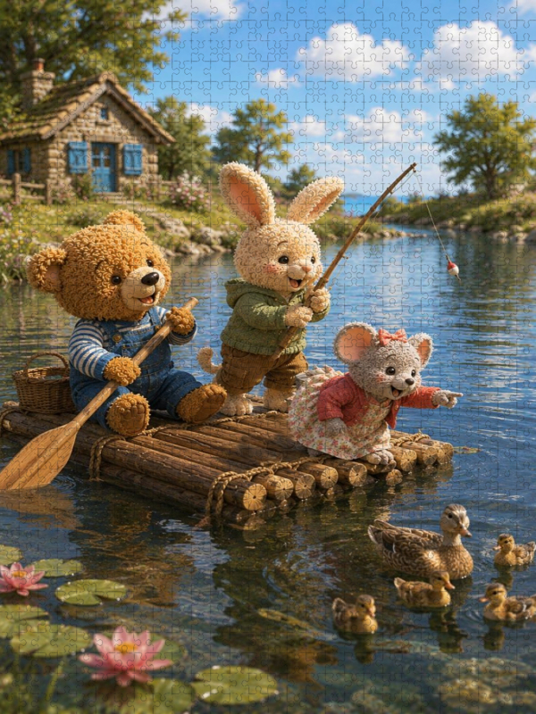 Fröhliche Floßfahrt