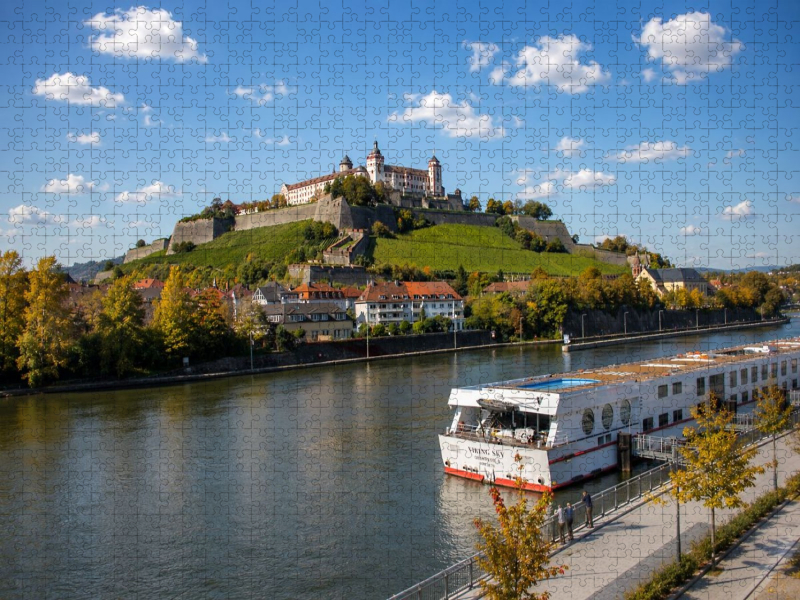 Ein Motiv aus dem Kalender Würzburg  Idylle am Main