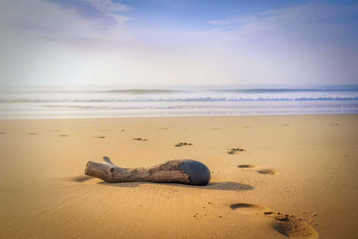 Schatten im Sand, Formen, die flüstern.