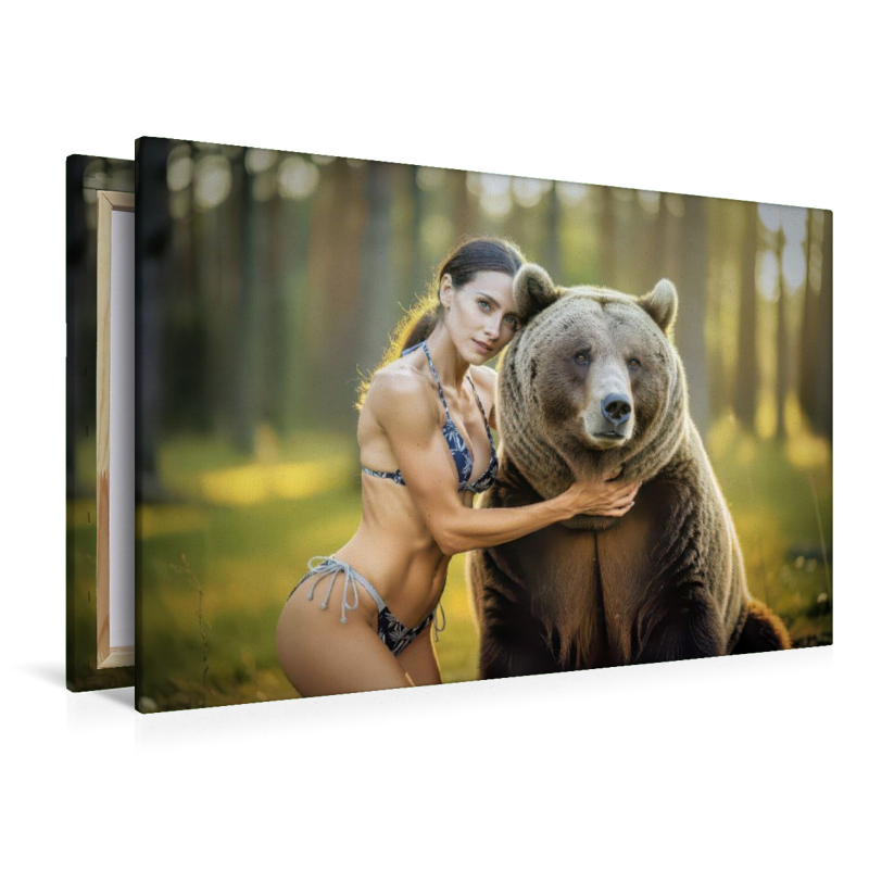 Ein Motiv aus dem Kalender Erotische Frauen mit gefährlichen Tieren