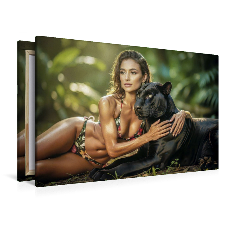 Ein Motiv aus dem Kalender Erotische Frauen mit gefährlichen Tieren