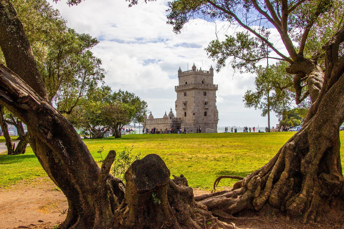 Der Blick zum Torre de Belem