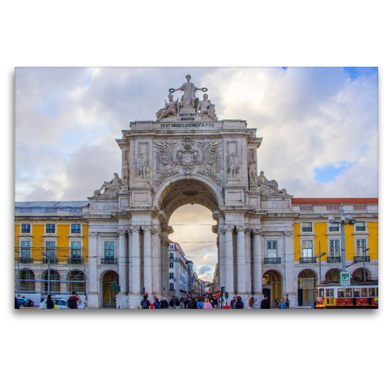 Der Arco da Rua Augusta an der Praça do Comércio