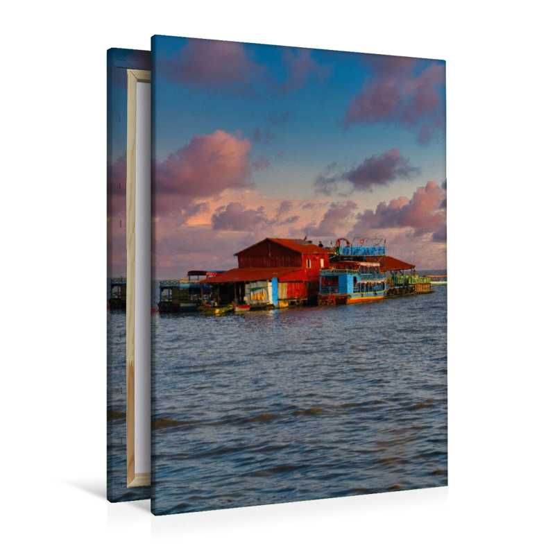 Schwimmendes Zuhause auf dem Tonle Sap in Kambodscha