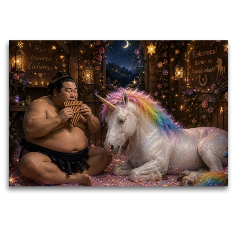 Sumoringer und Einhorn