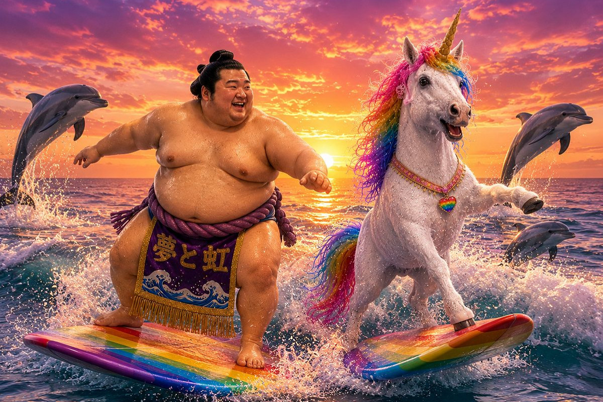 Ein Motiv aus dem Kalender Sumoringer und Einhorn - Fantastische Freunde