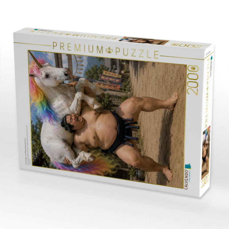 Sumoringer und Regenbogeneinhorn