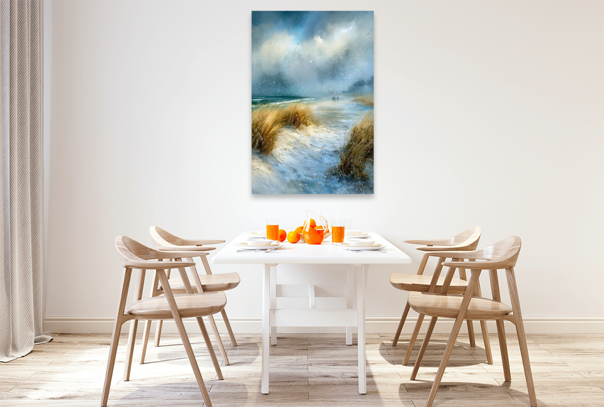 Zwischen Gras und Meer beginnt die Weite