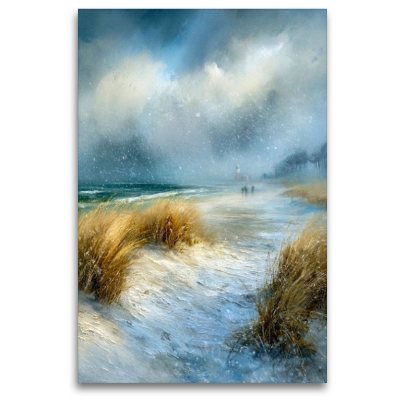 Zwischen Gras und Meer beginnt die Weite