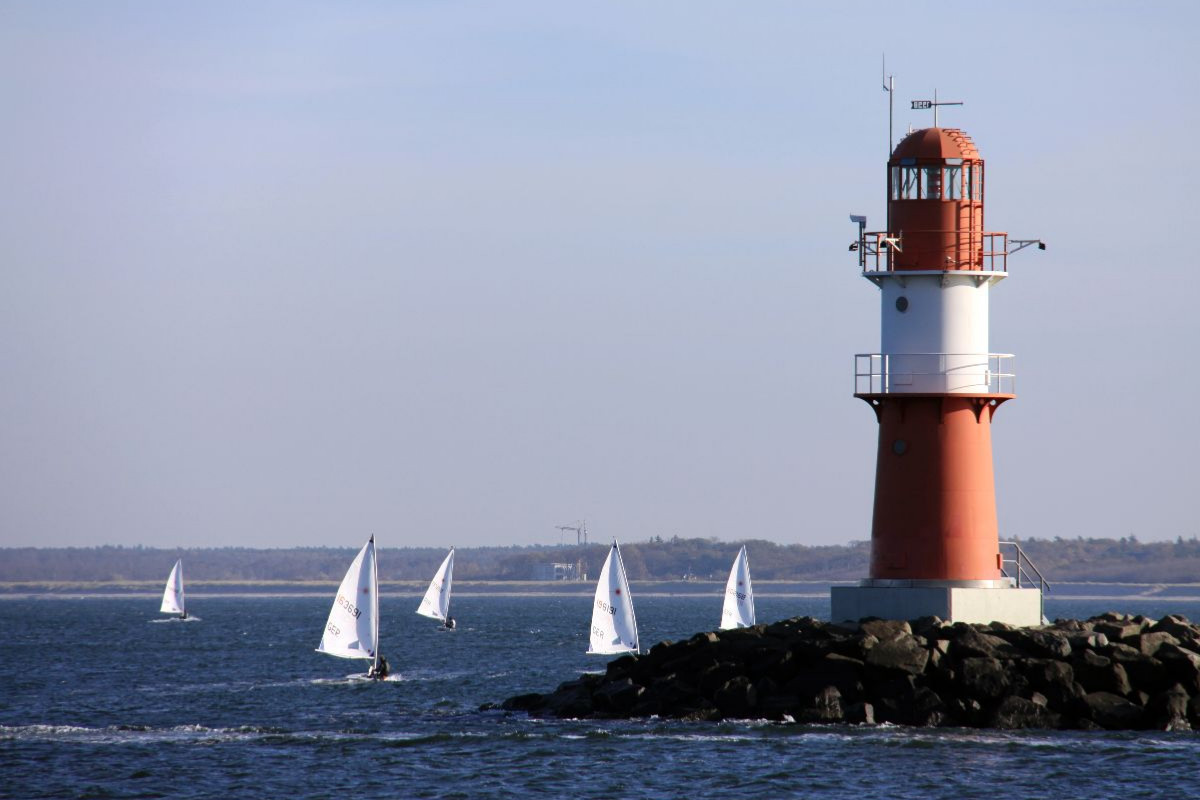 Segelboote in Warnemünde bei Rostock