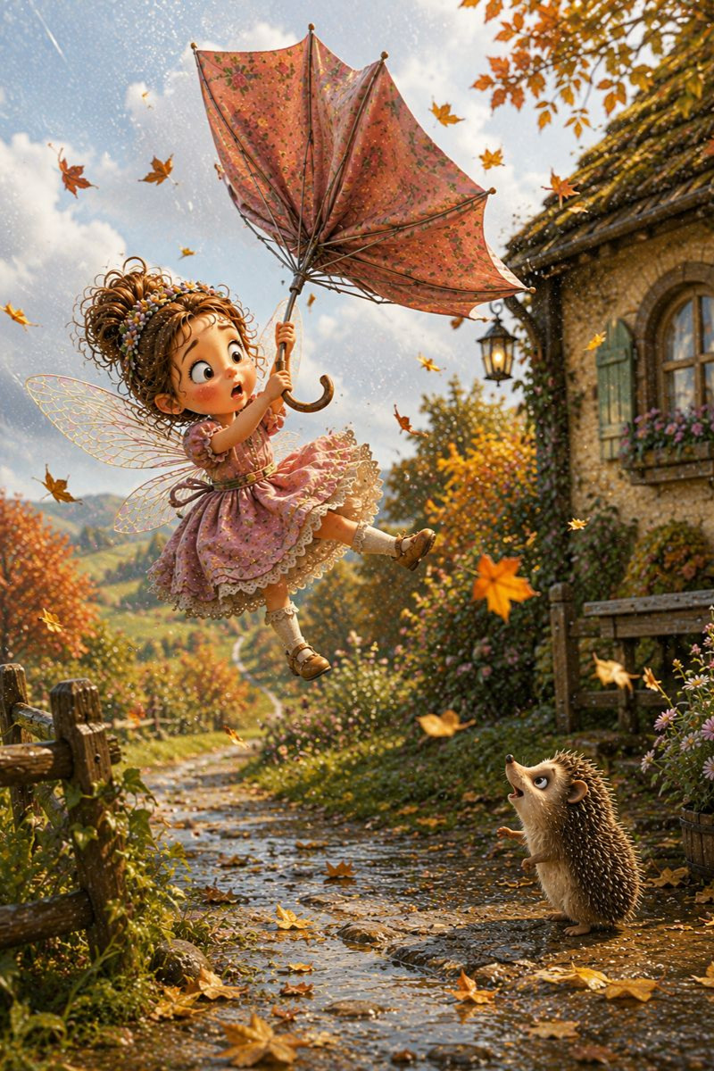 Die fliegende Schirmfee