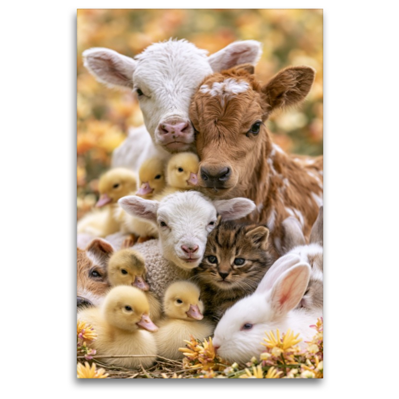 Ein Motiv aus dem Kalender Tierische Landliebe