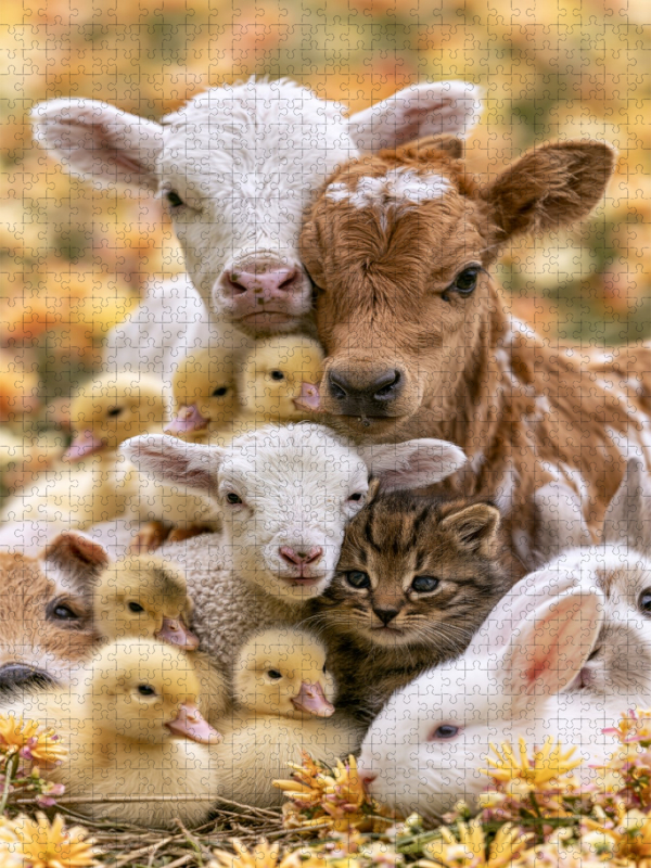 Ein Motiv aus dem Kalender Tierische Landliebe