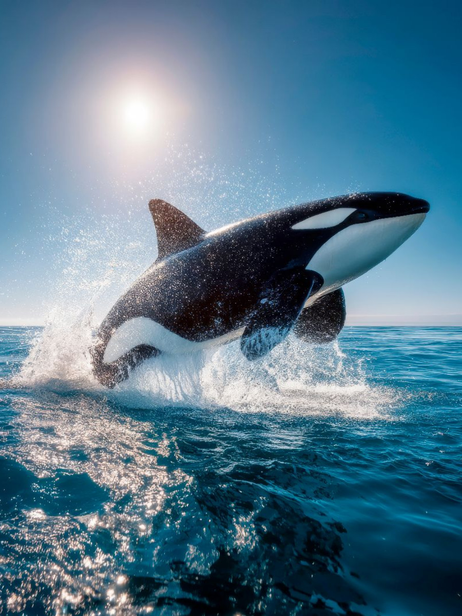 Orca in Freiheit