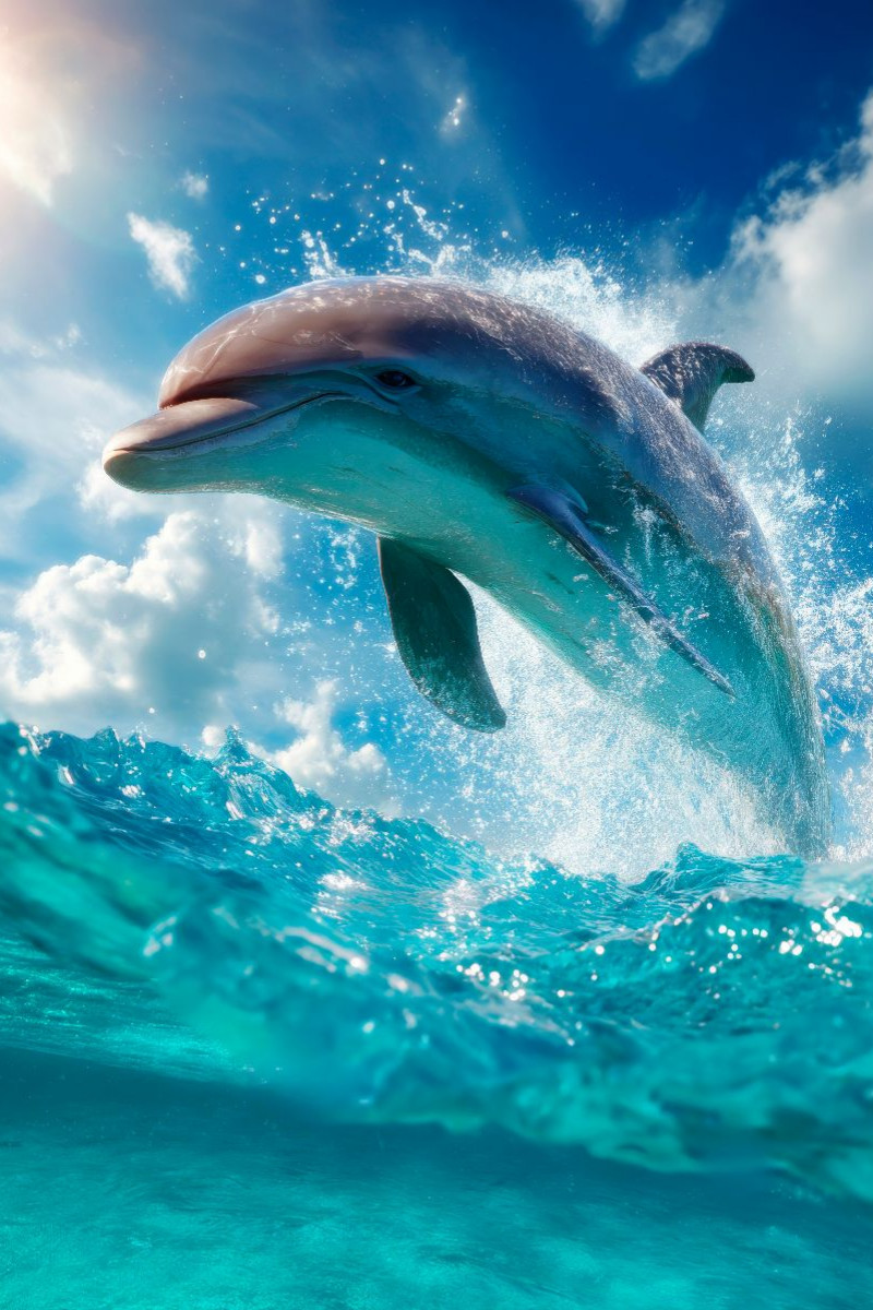 Verspielter Delfin