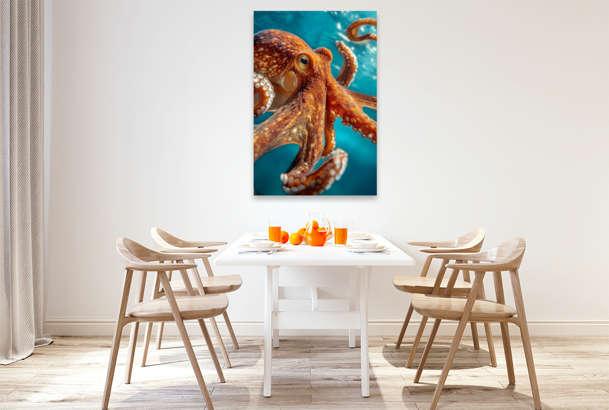 Oktopus in Bewegung