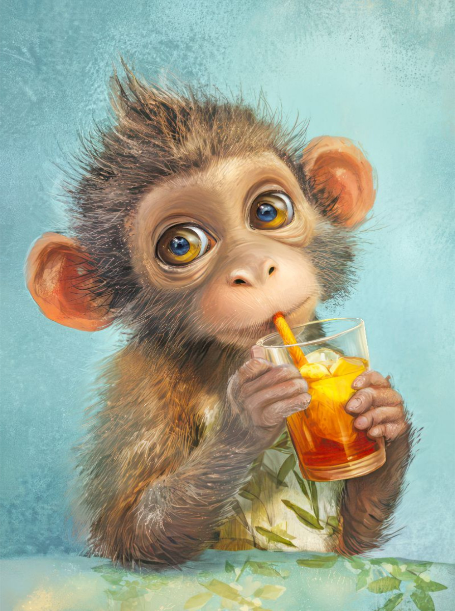Entzückende Tierbaby Illustrationen