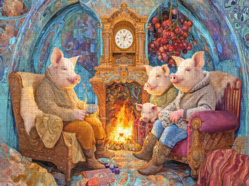 Niedliche Tierwohnungen