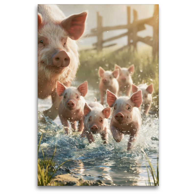 Ein Motiv aus dem Kalender Tierische Landliebe