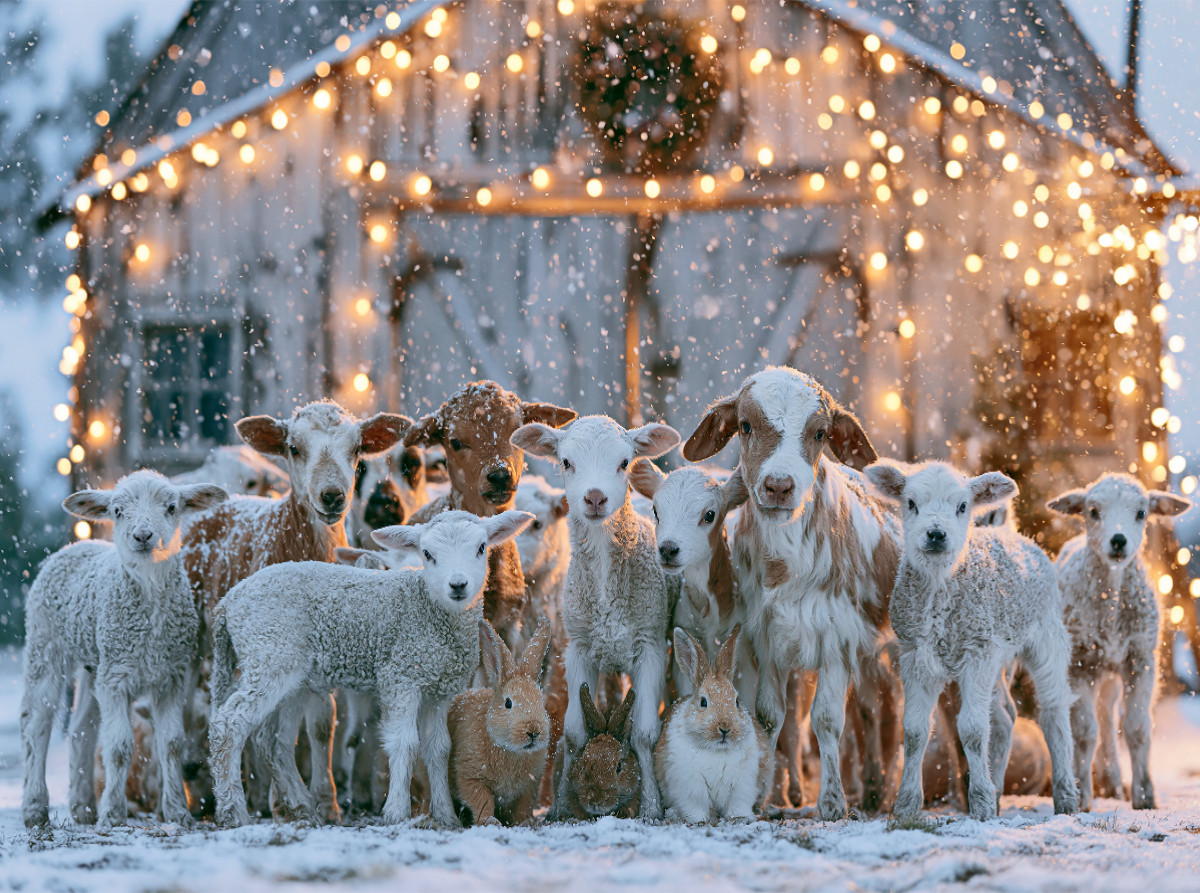 Weihnachtszauber auf dem Hof