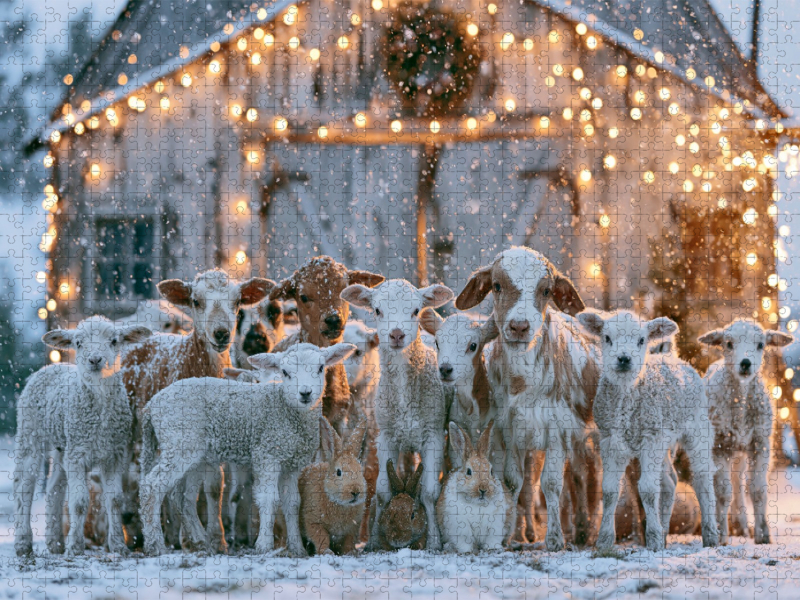 Weihnachtszauber auf dem Hof