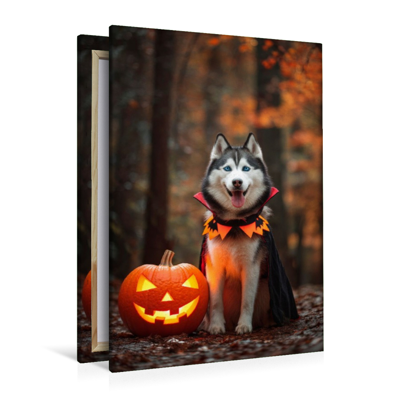 Husky - Halloween im Herbstwald