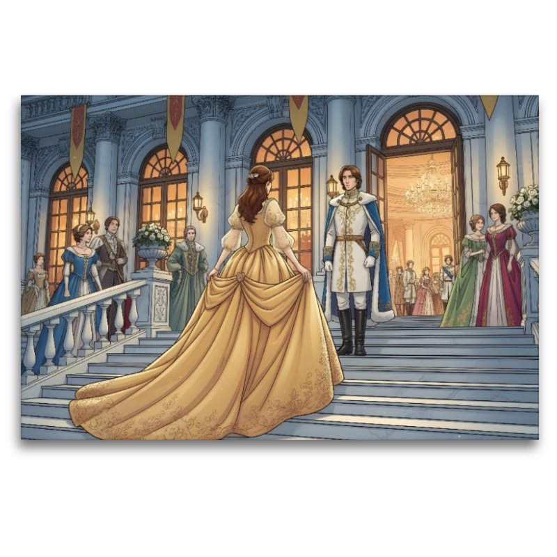 Aschenputtel betritt erstmals das Königsschloss