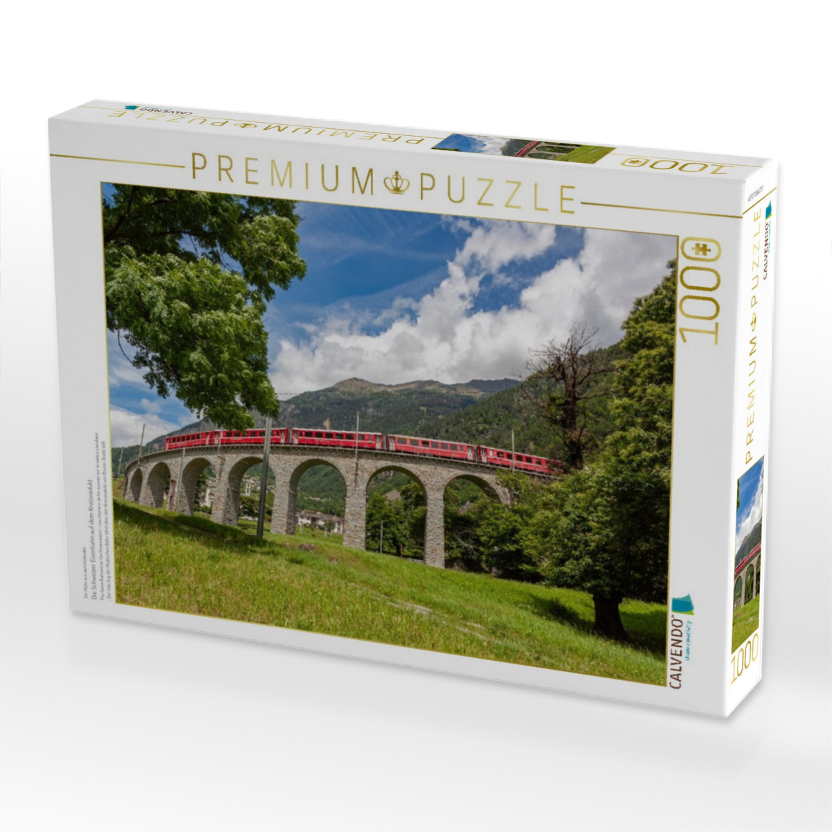 Die Schweizer Eisenbahn auf dem Kreisviadukt