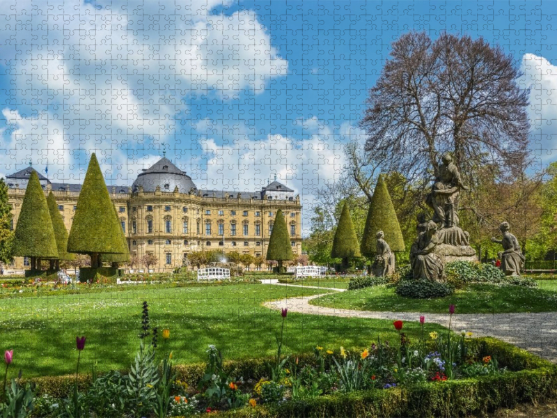 Frühling Park der Residenz Würzburg