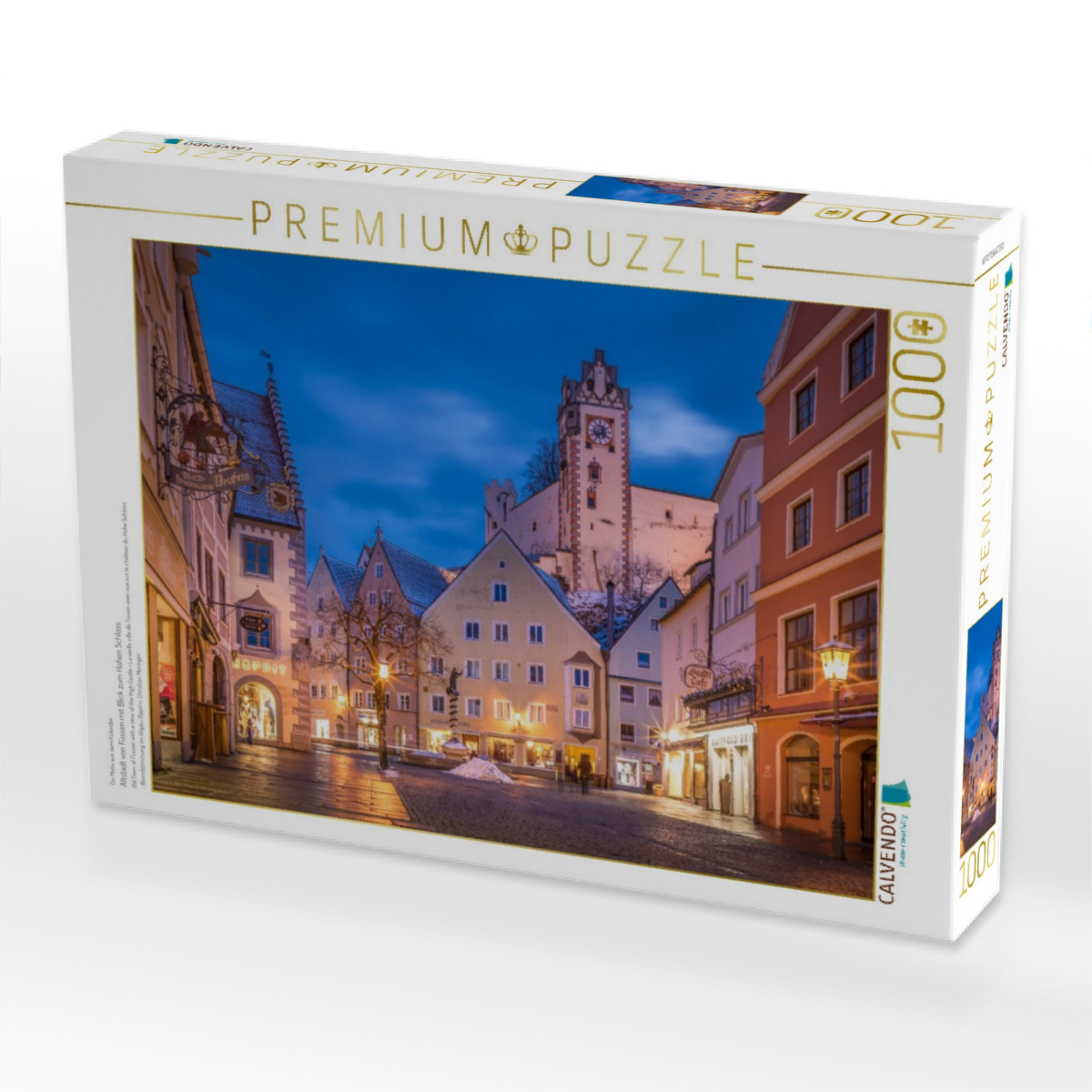 Altstadt von Füssen mit Blick zum Hohen Schloss