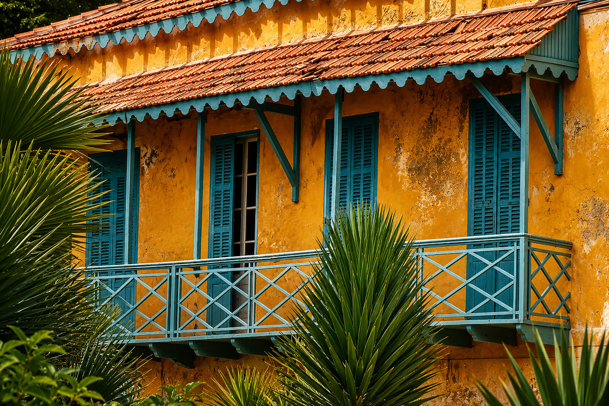 Koloniale Architektur auf Gorée – Historisches Haus im Senegal
