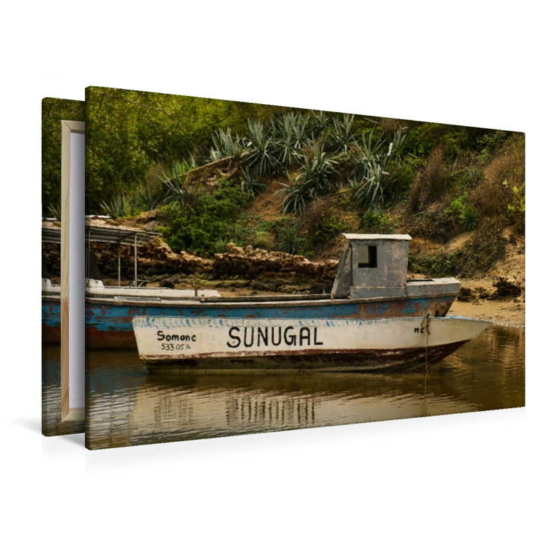 Fischerboot am Fluss – Alltag und Küstenleben im Senegal
