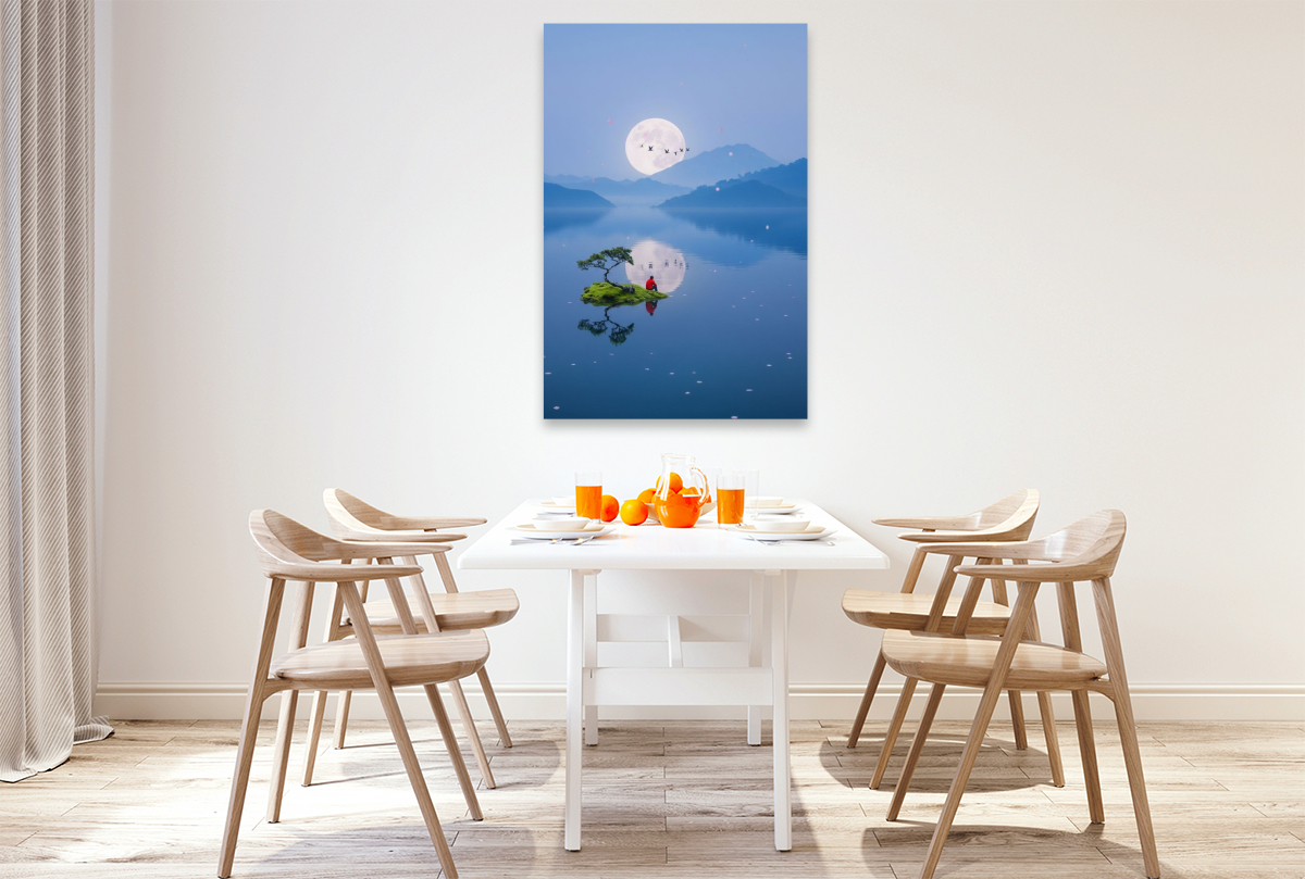 Zeit zum Nachdenken auf einer stillen Insel